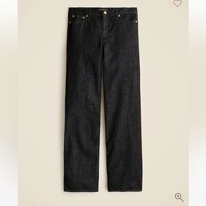 JCrew Black Low Rise Wide Leg Jeans